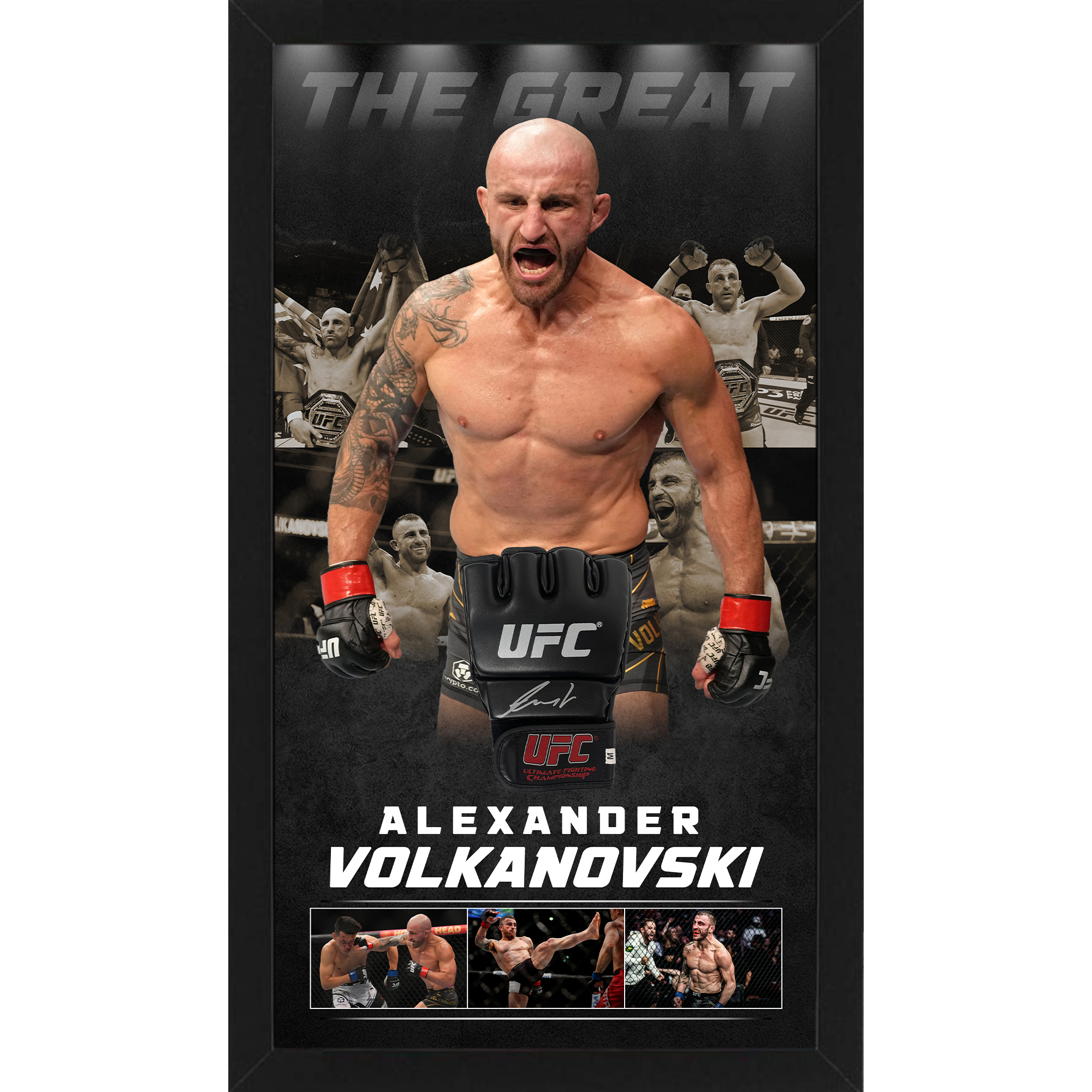 UFC – Alexander Volkanovski Signed & Framed UFC Glove