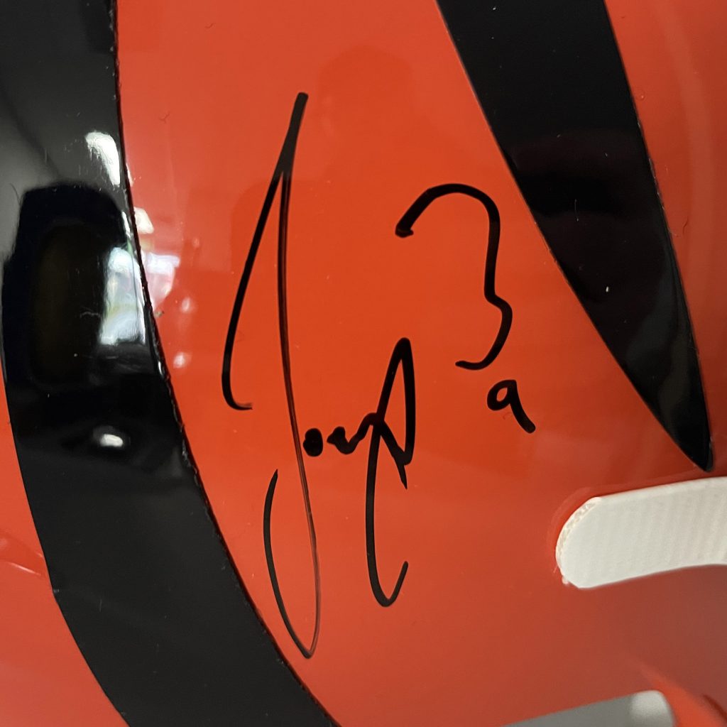 Joe Burrow Autographed & Framed Orange Cincinnati Jersey Auto Fanatics COA