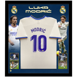 Soccer – Luka Modric Signed & Framed Real Madrid Jersey (Beckett)