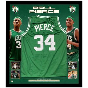 Basketball - Paul Pierce Signed & Framed Boston Celtics Jersey (JSA COA)