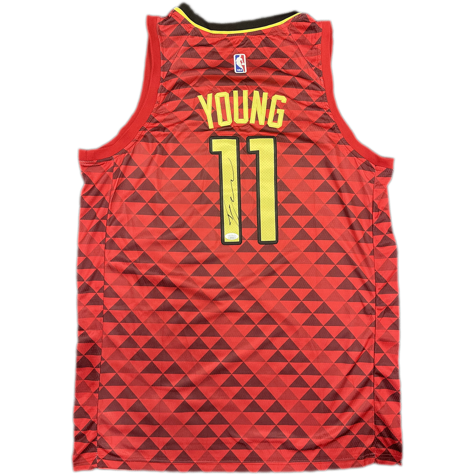 Hawks Trae Young Authentic Signed Red Nike Swingman Framed Jersey BAS