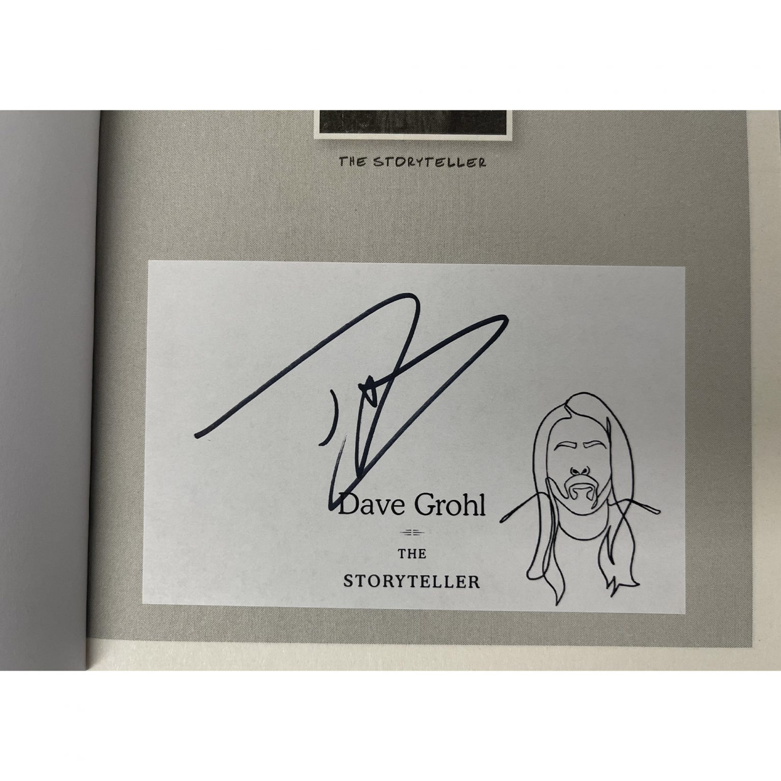 Dave Grohl - Hand Signed The Storyteller Bookplated Hardcover Book ...