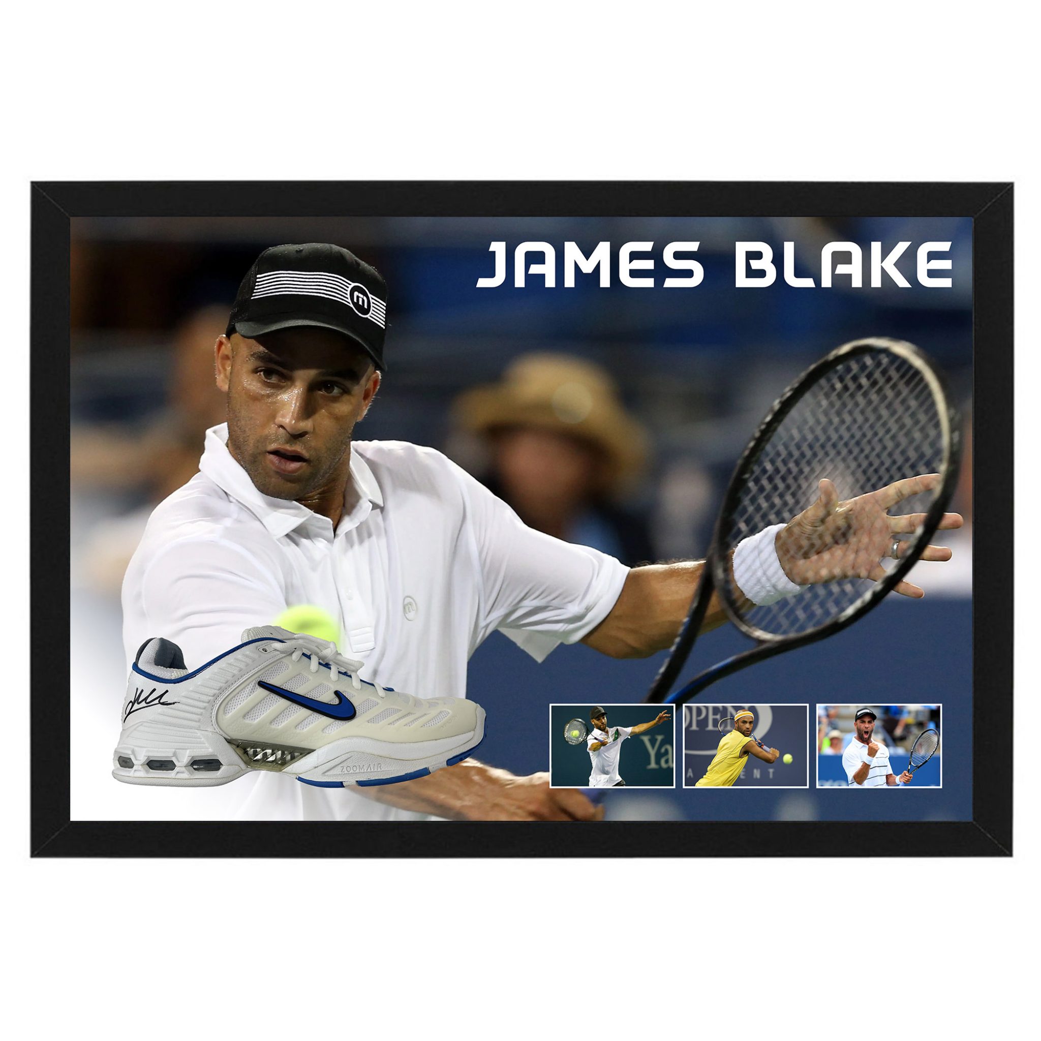 Tennis - James Blake Signed & Framed Nike Tennis Shoe (Fanatics ...