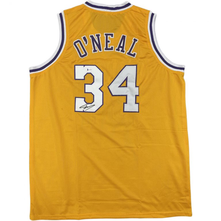 Basketball - Shaquille O'Neal Signed Lakers Jersey (Beckett COA ...