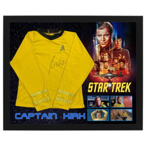 Star Trek - William Shatner Signed & Framed Captain James T. Kirk Uniform Shirt