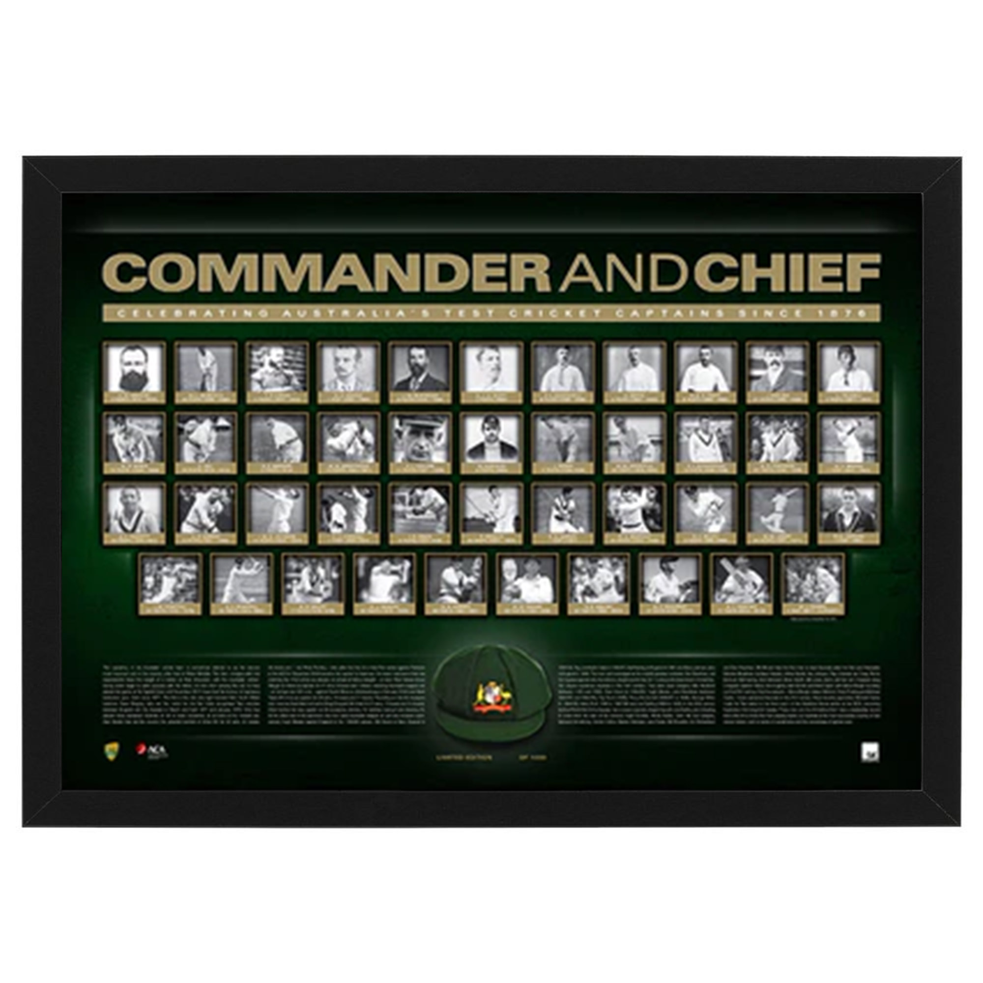 Cricket – Commander and Chief Captains Framed Sportsprint