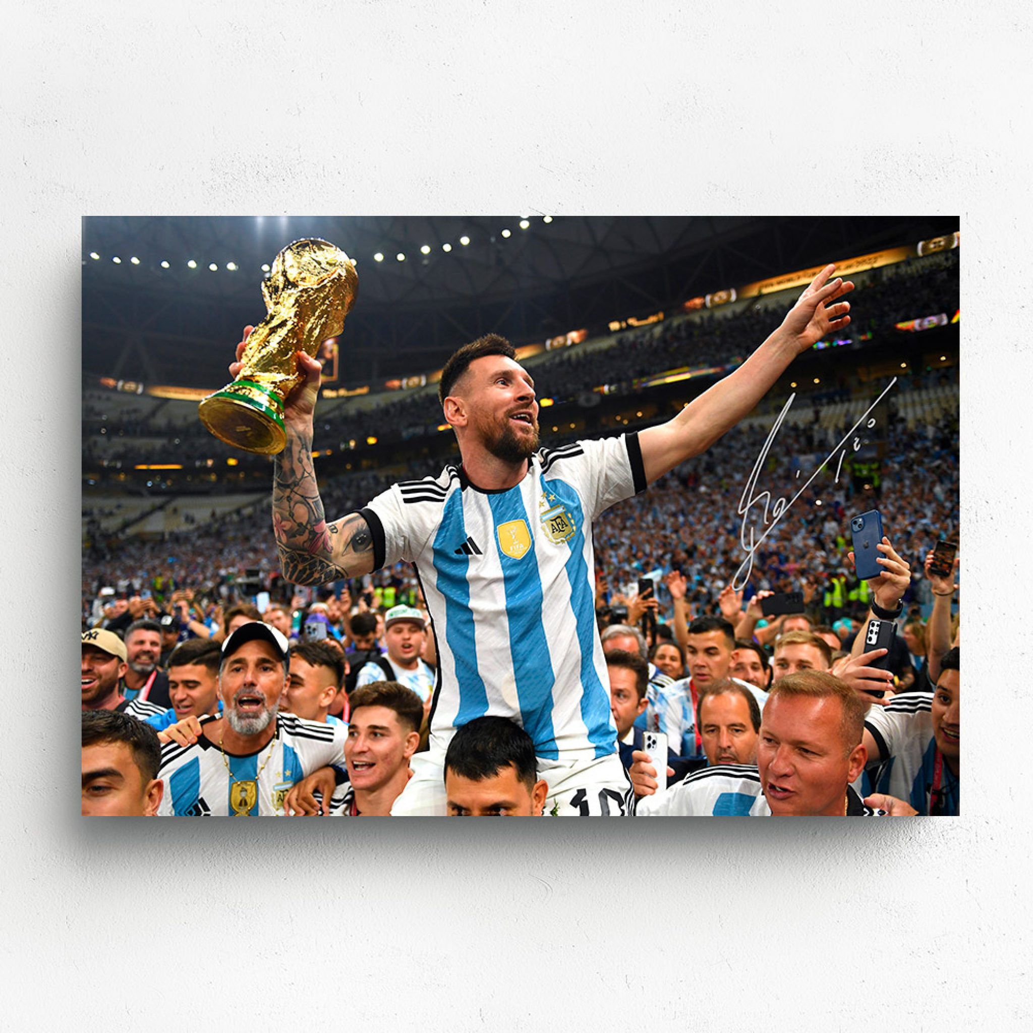 Canvas - Lionel Messi Argentina H 1 | Taylormade Memorabilia | Sports ...