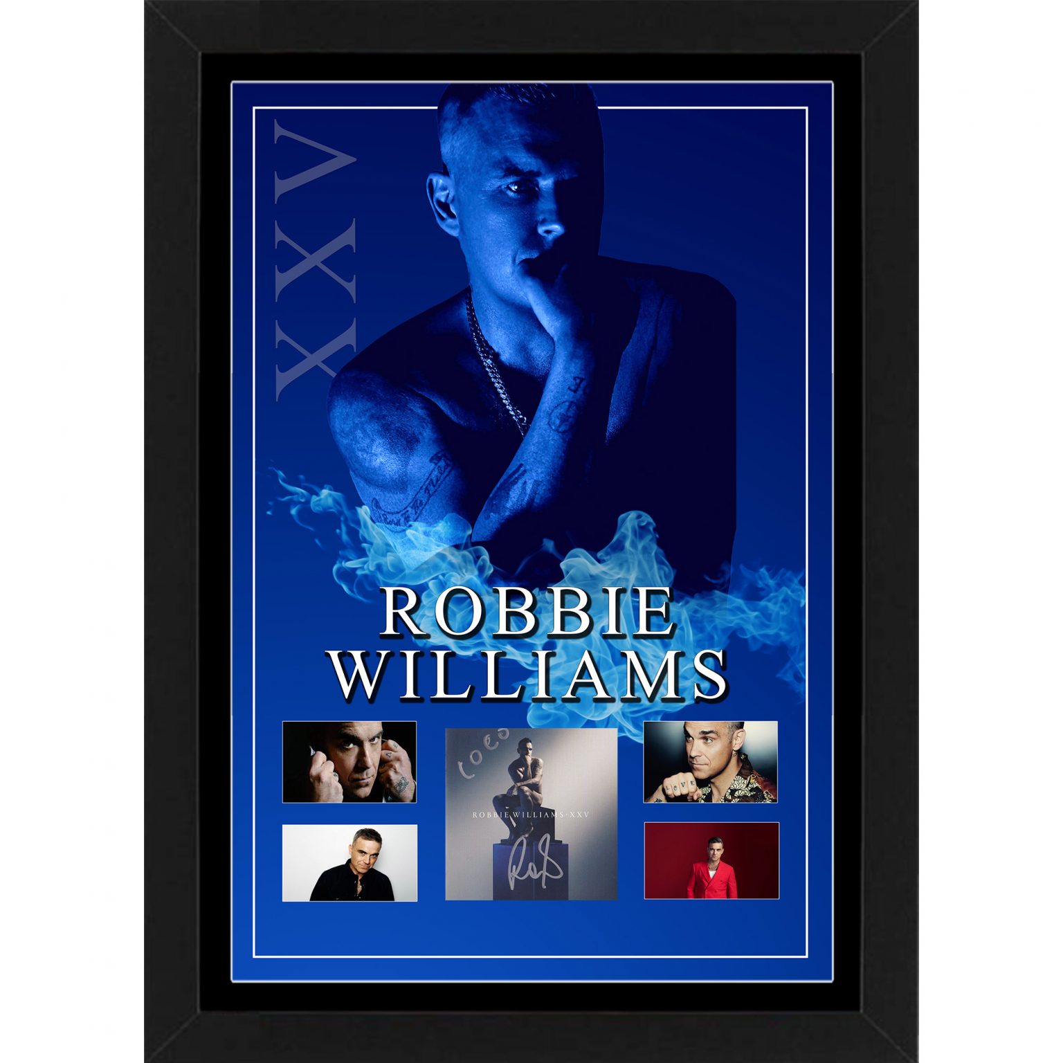 Robbie Williams - Signed & Framed XXV CD Cover Deluxe Display ...