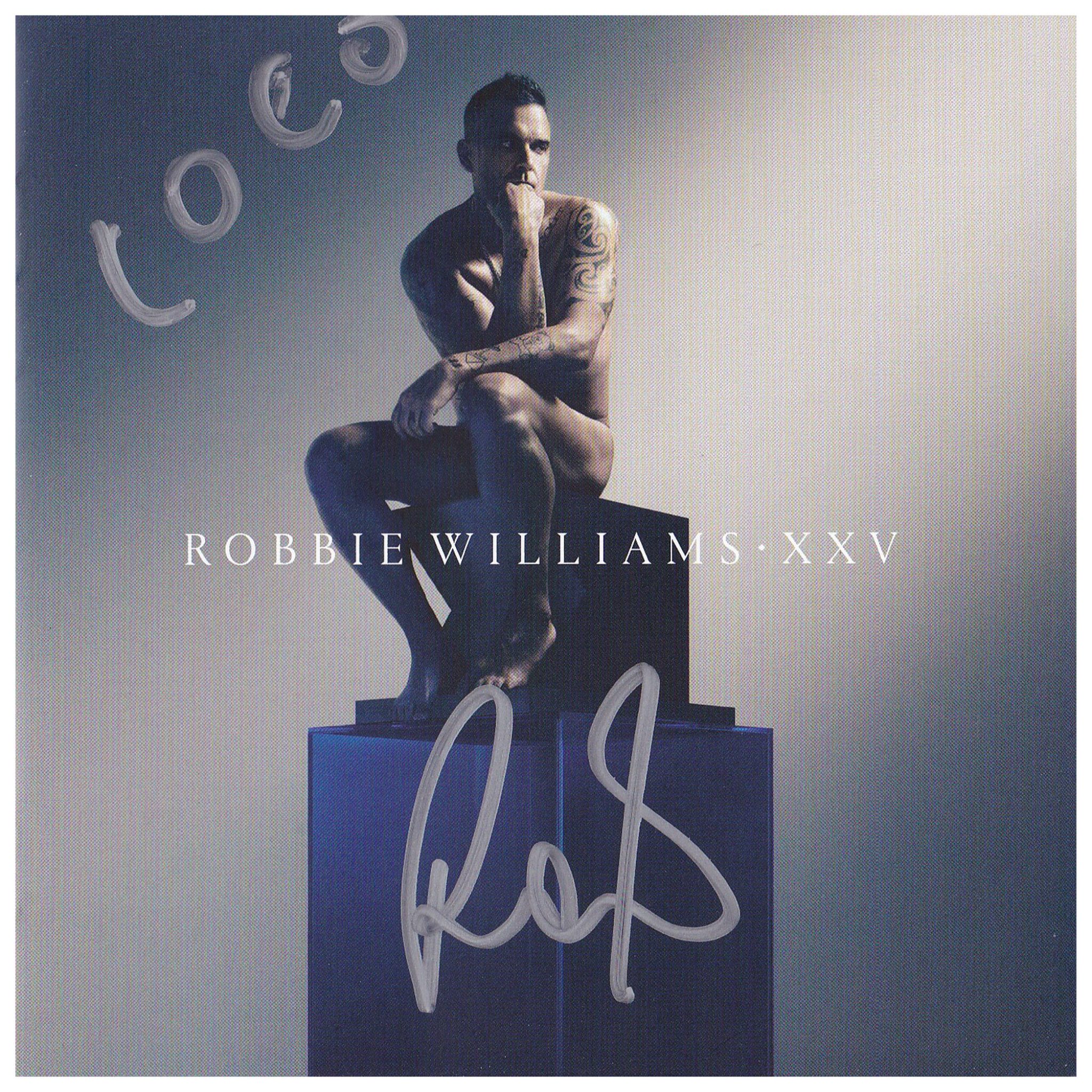 Robbie Williams - Signed & Framed XXV CD Cover Deluxe Display