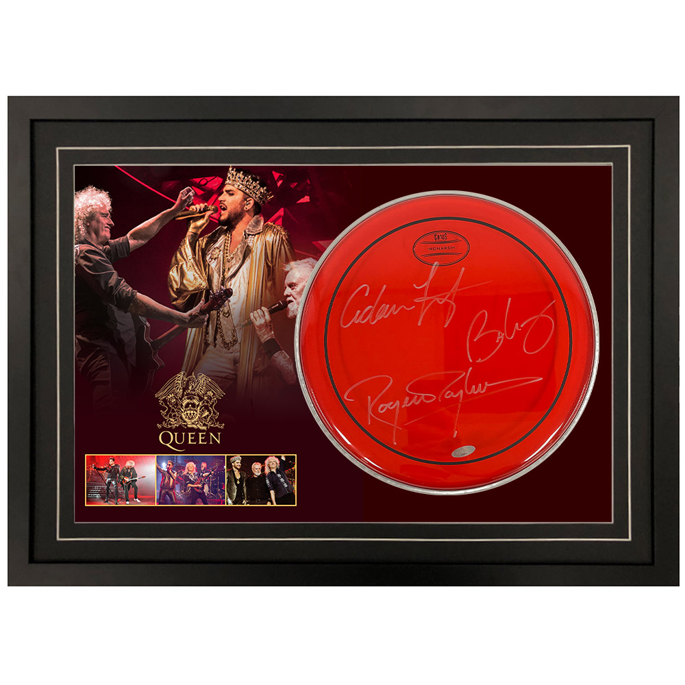 Queen – Signed & Framed Drumskin #36683