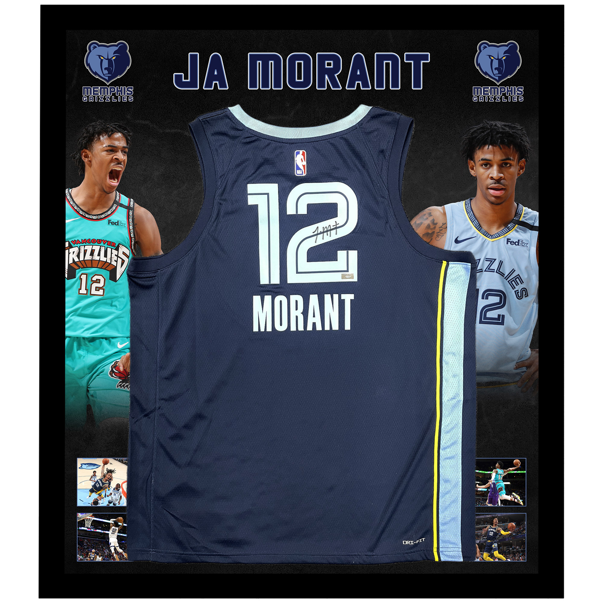 Basketball Stephen Curry Signed & Framed Golden State Warriors Blue