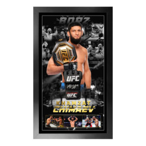 UFC - Khamzat Chimaev Signed & Framed UFC Glove