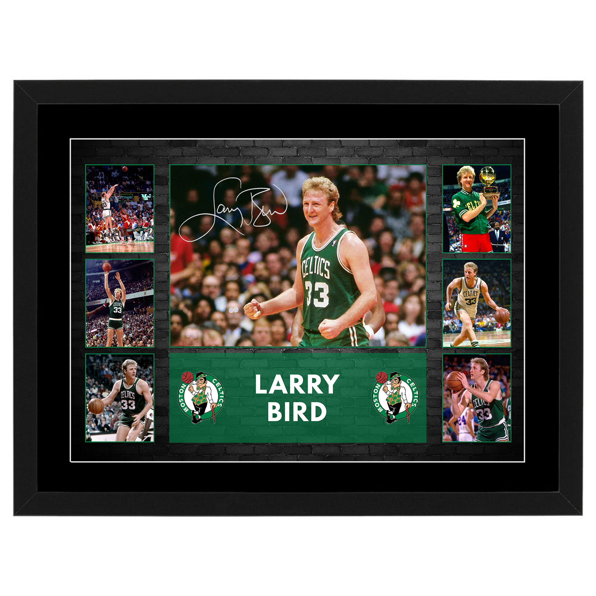 Basketball – Larry Bird Boston Celtics Framed Pre Print