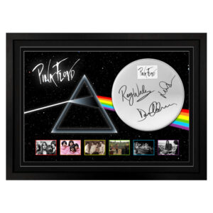 Pink Floyd - Signed & Framed Drum Head/Drumskin