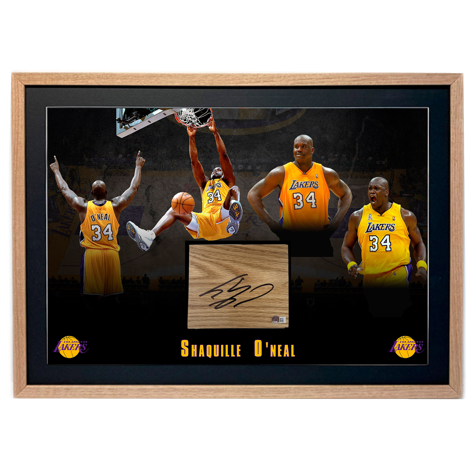 Basketball – Shaquille ONeal Hand Signed & Framed 5×6 ...