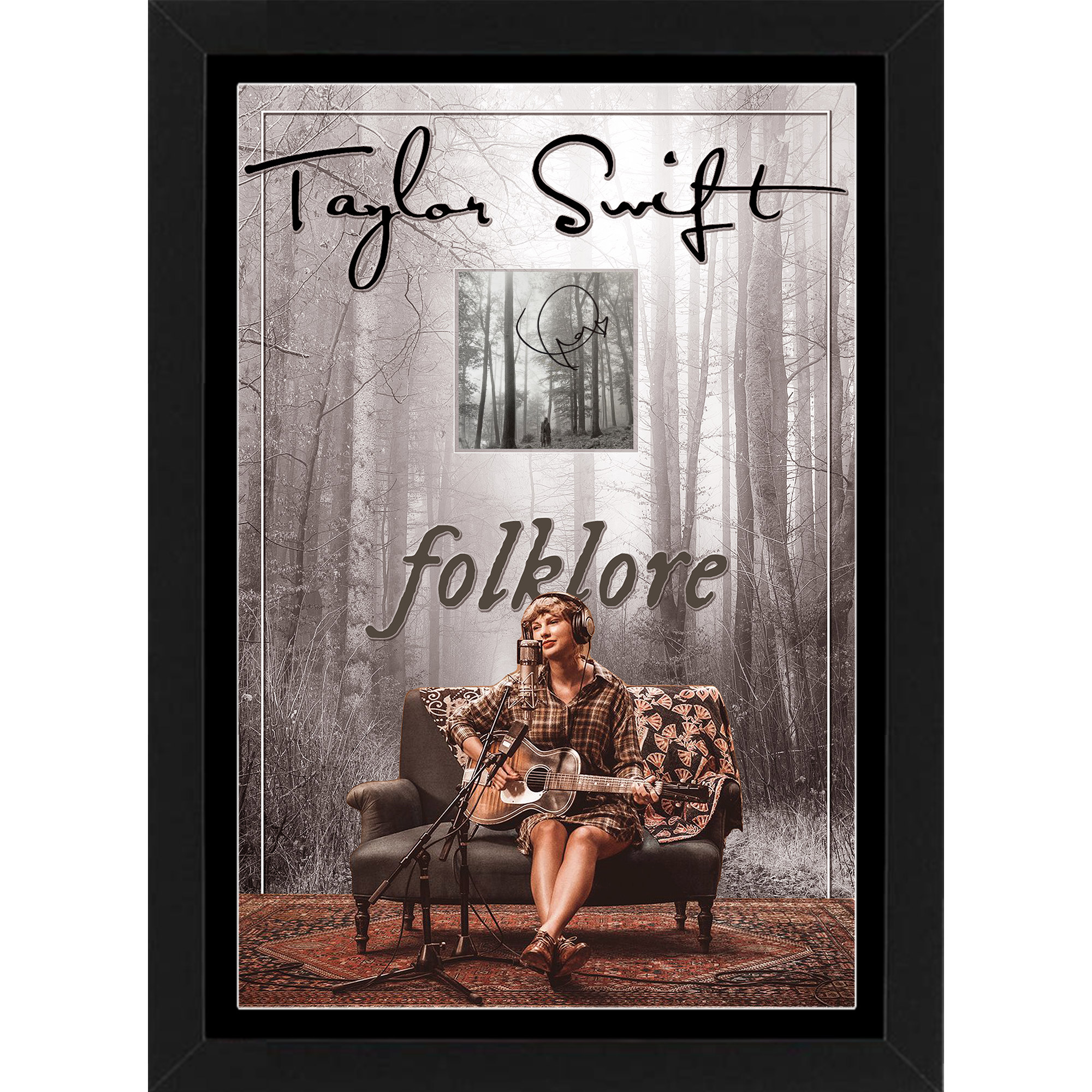 Taylor Swift Autographed CD Albums Framed JSA Eras Tour Signed