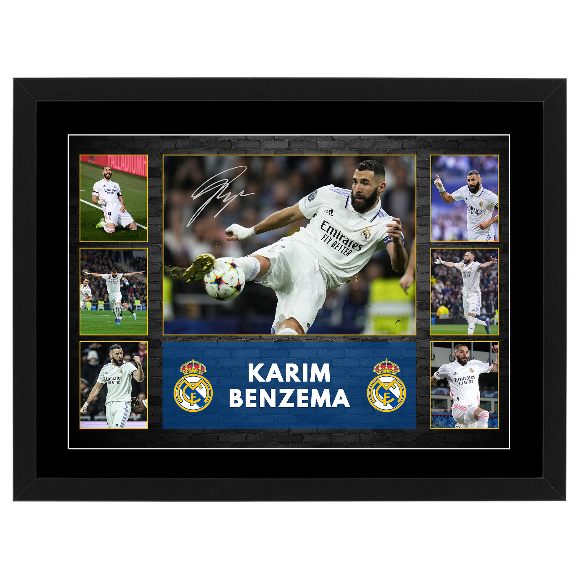Soccer – Karim Benzema Real Madrid Framed Pre Print
