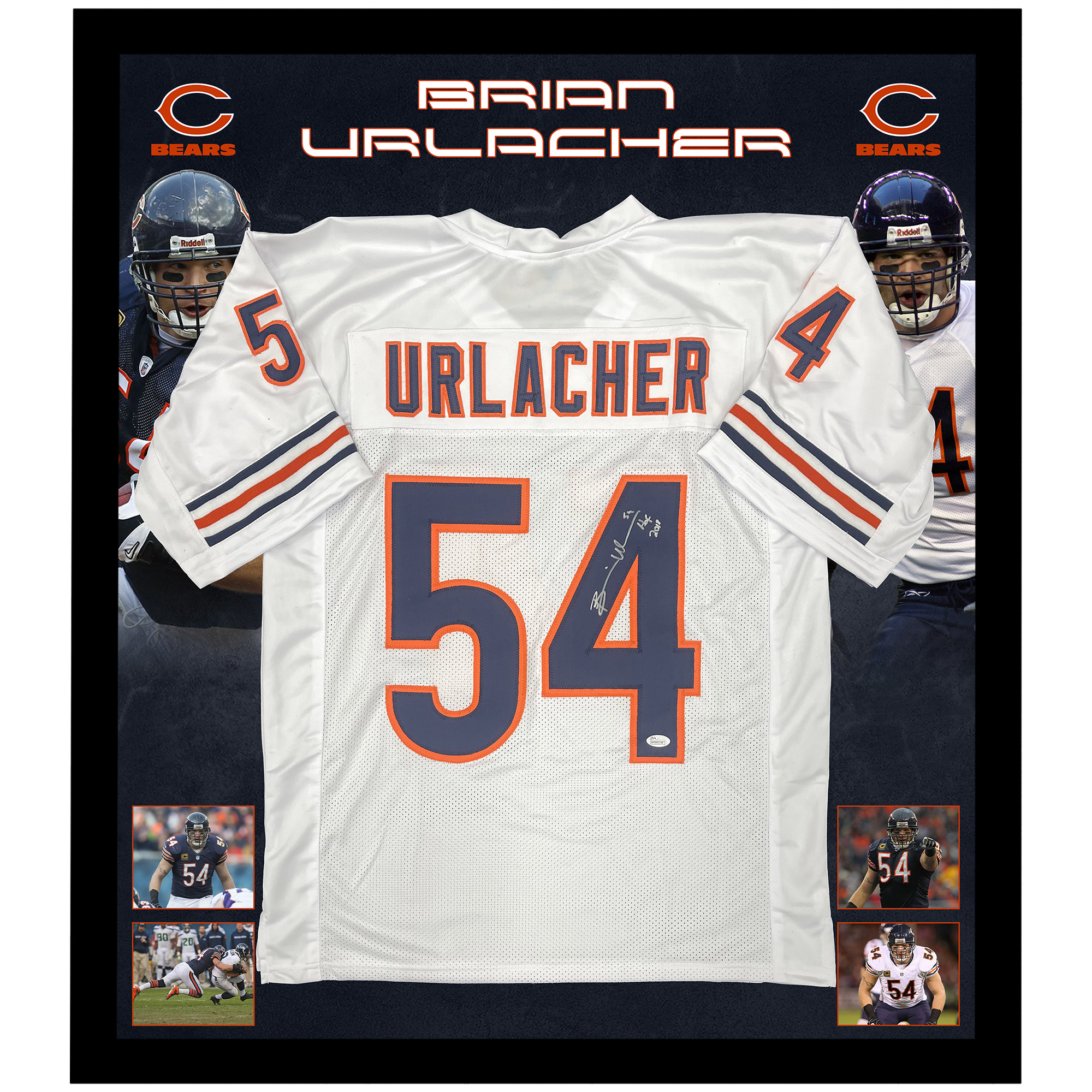 NFL – BRIAN URLACHER Chicago Bears Signed & Framed Jersey (JSA ...