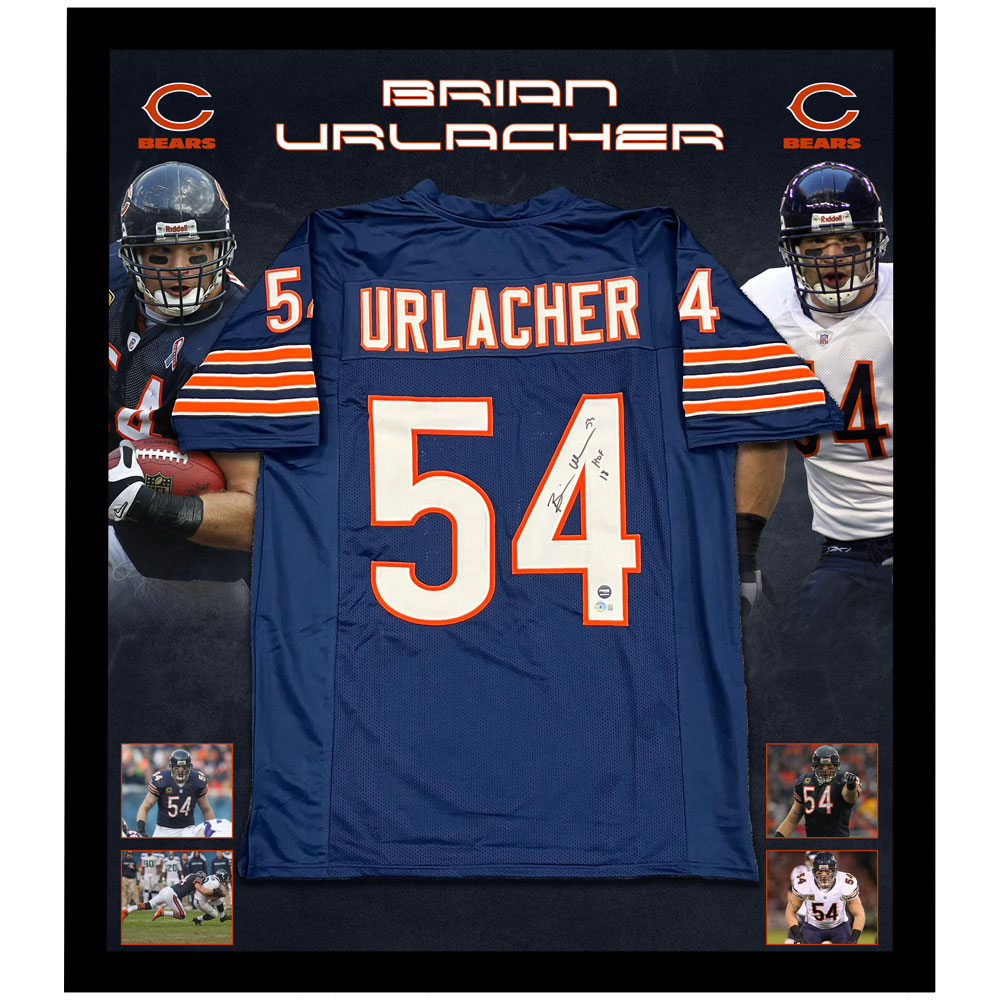 NFL – BRIAN URLACHER Chicago Bears Signed & Framed Jersey (Beck...