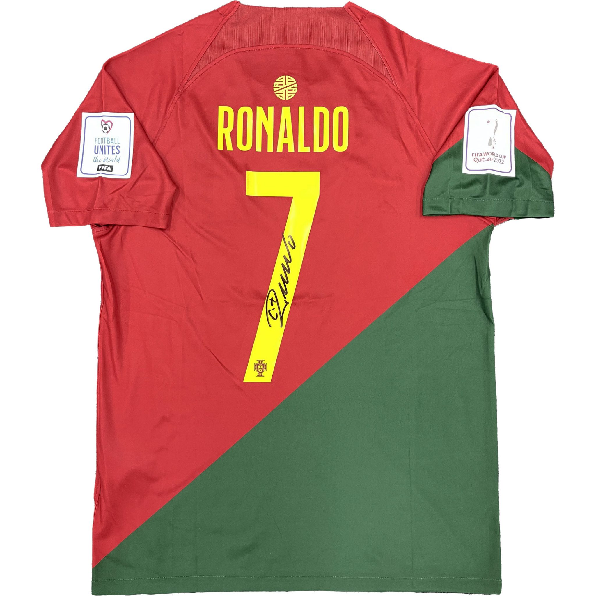 Soccer Cristiano Ronaldo Signed & Framed Portugal 2022 World Cup Jersey Taylormade
