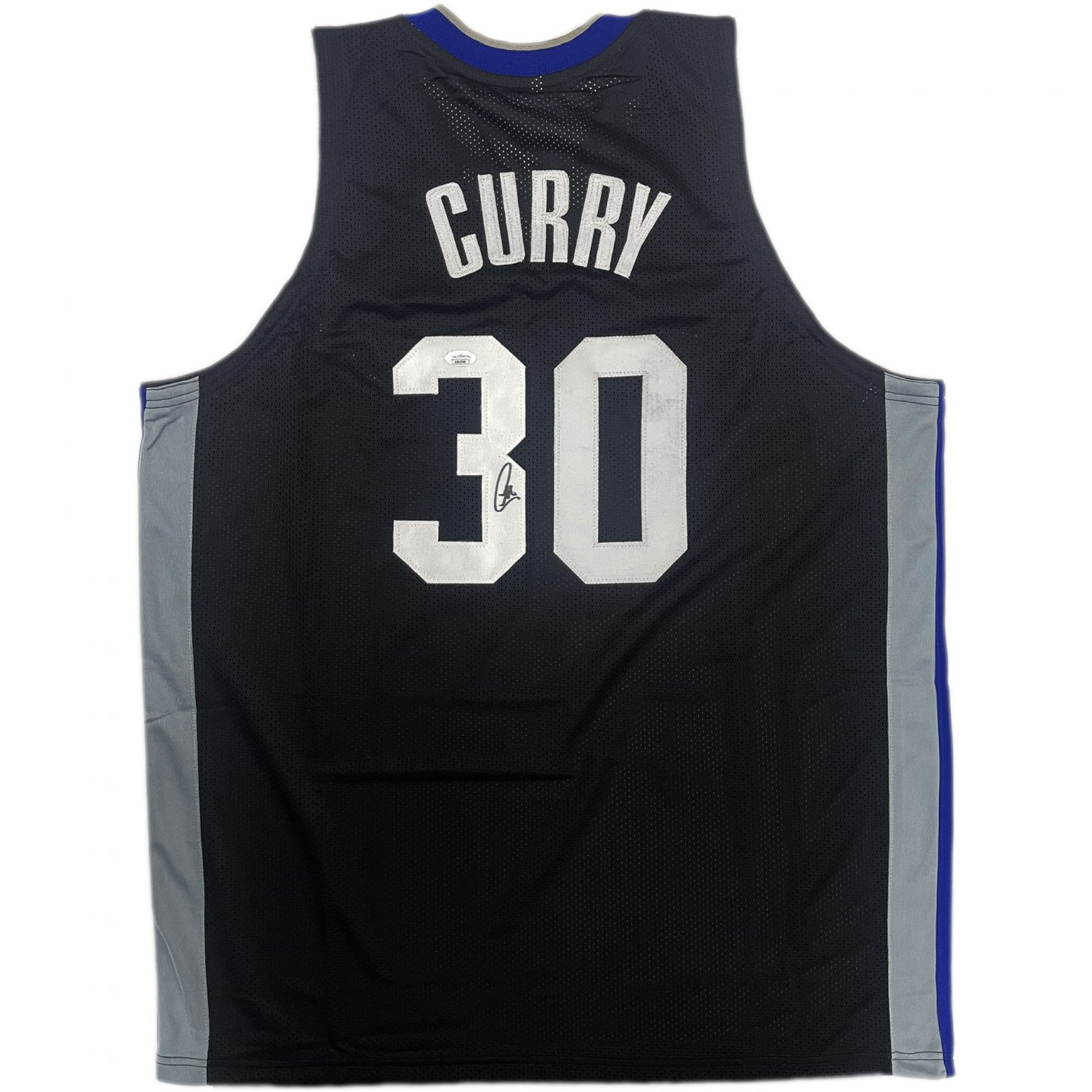 Basketball - STEPHEN CURRY Signed & Framed Black Custom Jersey (JSA COA ...