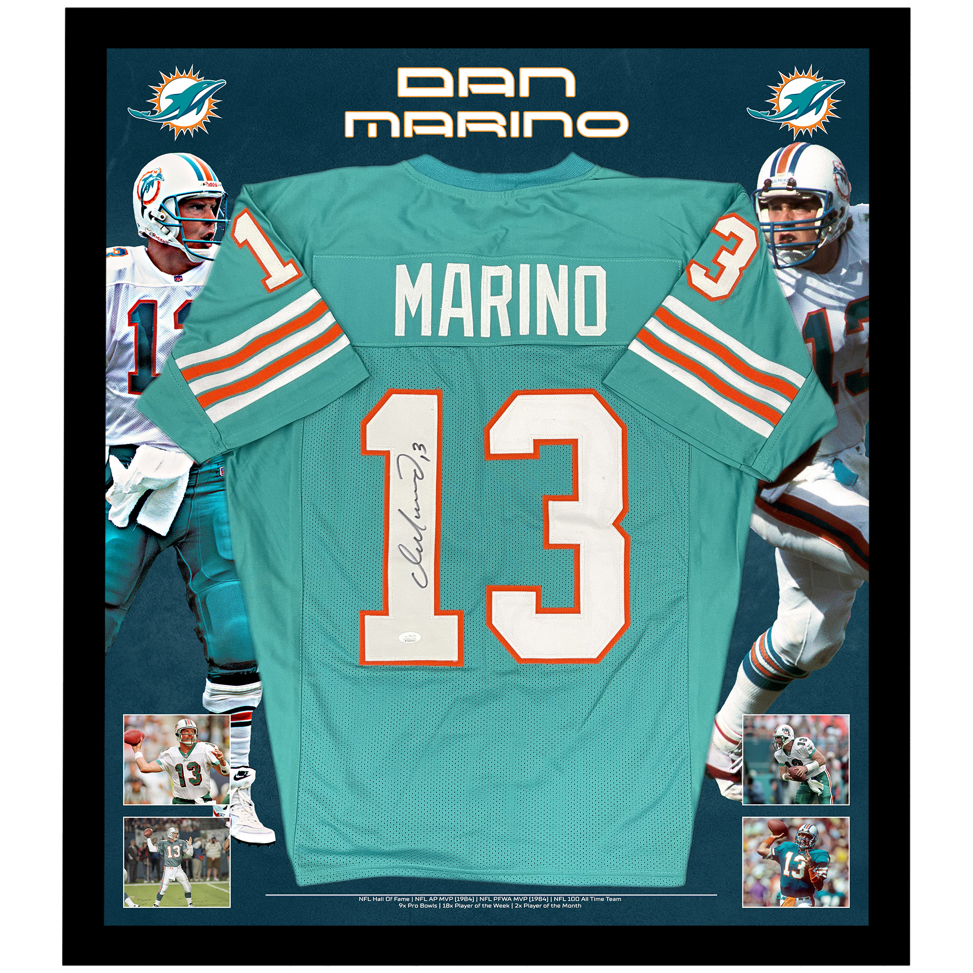NFL – Dan Marino Signed & Framed Miami Dolphins Jersey (JSA COA...
