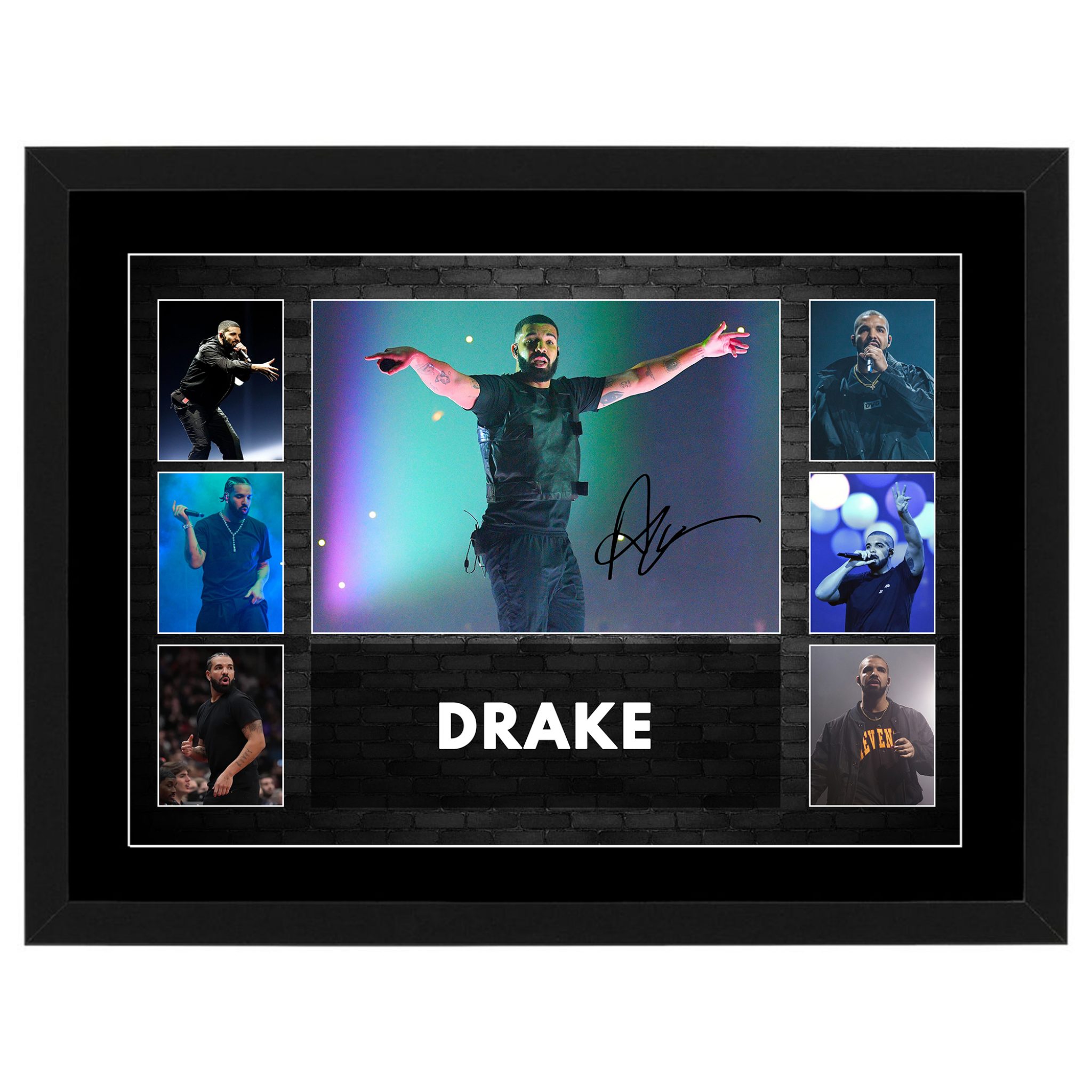 Music - Drake Framed Pre Print Collage | Taylormade Memorabilia ...