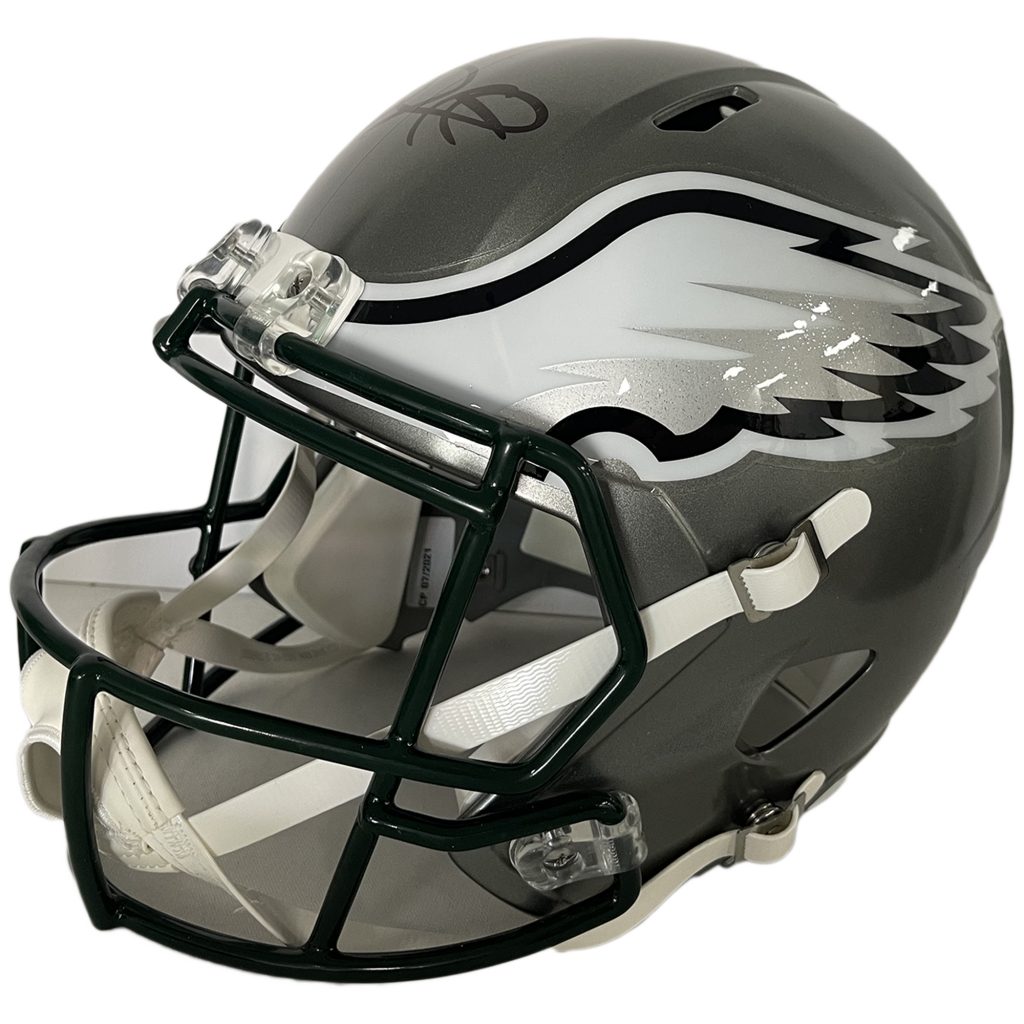 Jalen Hurts Signed Eagles Full-Size Flash Alternate Speed Helmet (JSA)