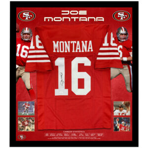 NFL – Joe Montana Signed & Framed San Francisco 49ers Jersey (JSA)