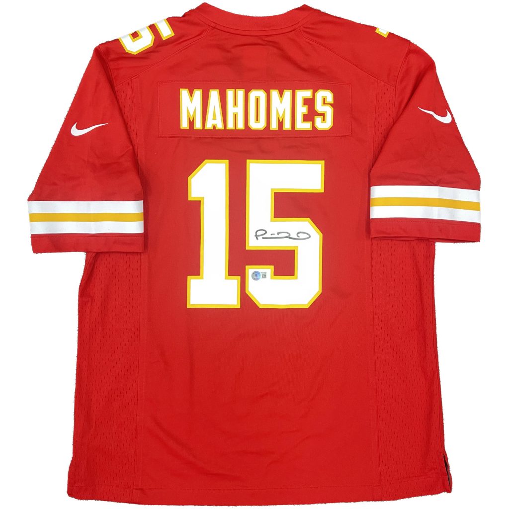 Patrick Mahomes Signed Custom Black Jersey Becket COA