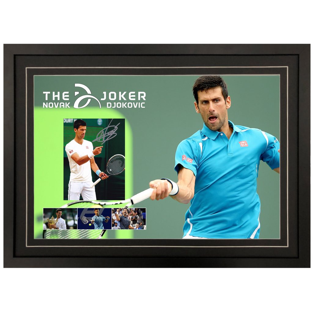 Tennis - Novak Djokovic Signed & Framed Tennis Ball | Taylormade ...