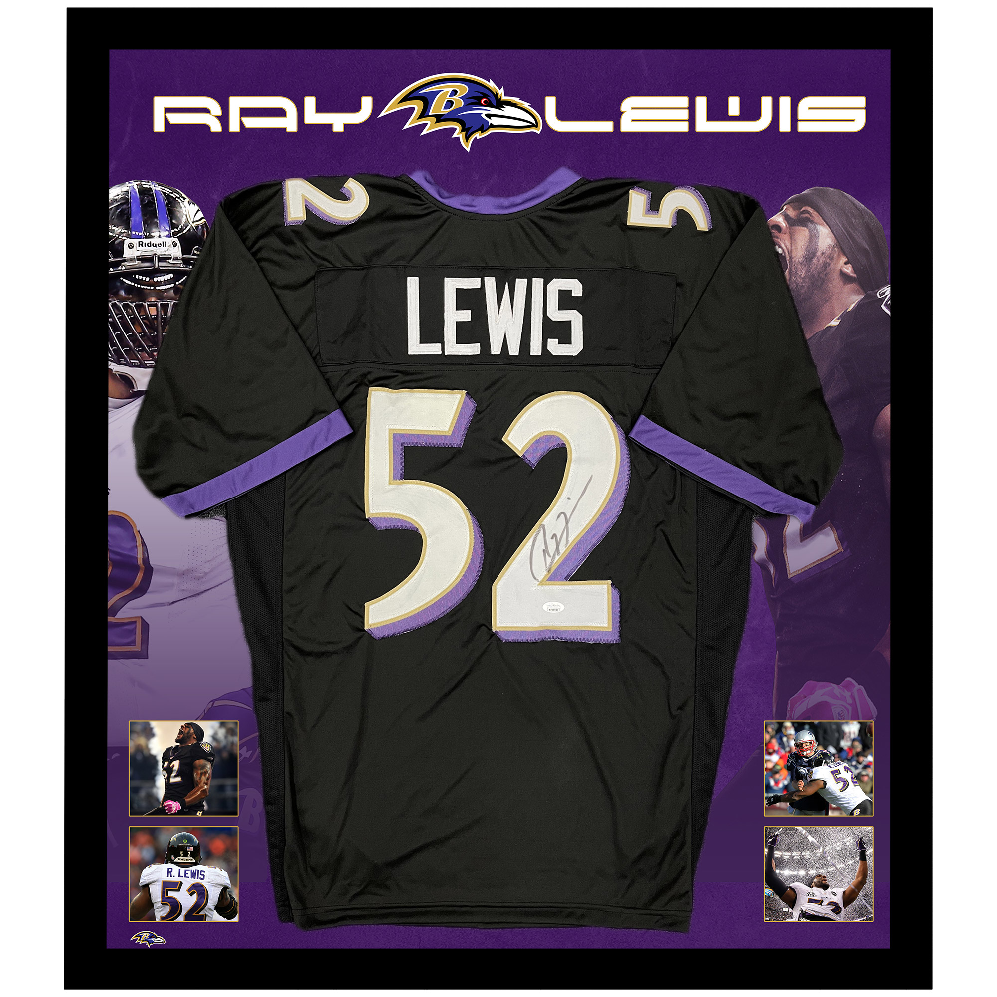 NFL – Ray Lewis Signed & Framed Baltimore Ravens Jersey (JSA CO...
