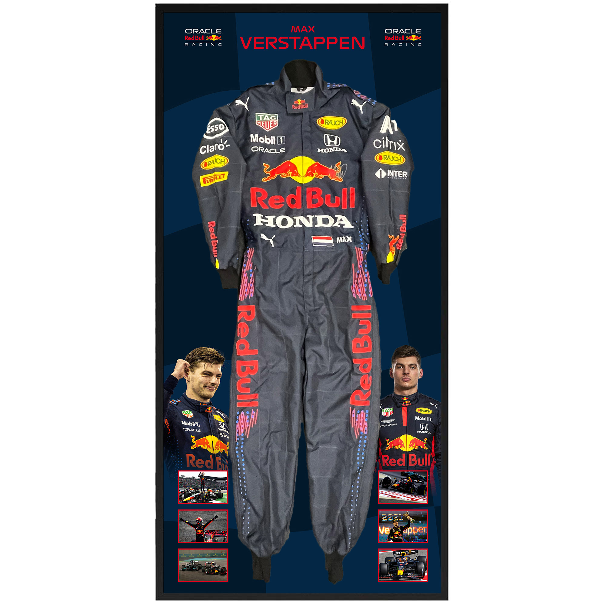 Max Verstappen Red Bull Racing Signed & Framed Full Size Formula ...
