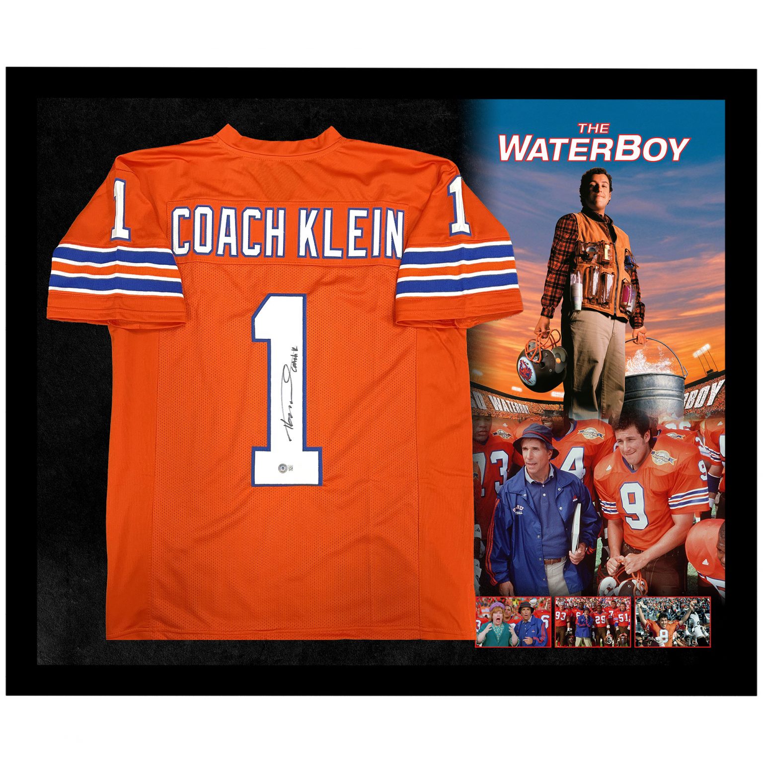 Henry Winkler "The WaterBoy" Signed & Framed Coach Klein Jersey