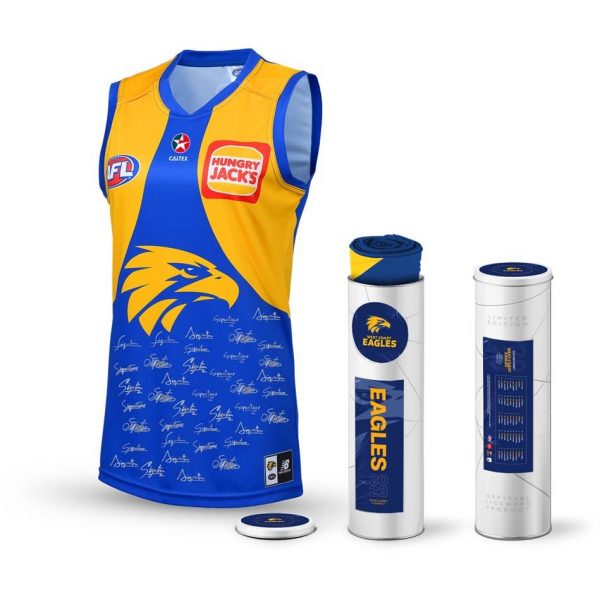 Sold at Auction: A Framed 2014 West Coast Eagles Guernsey