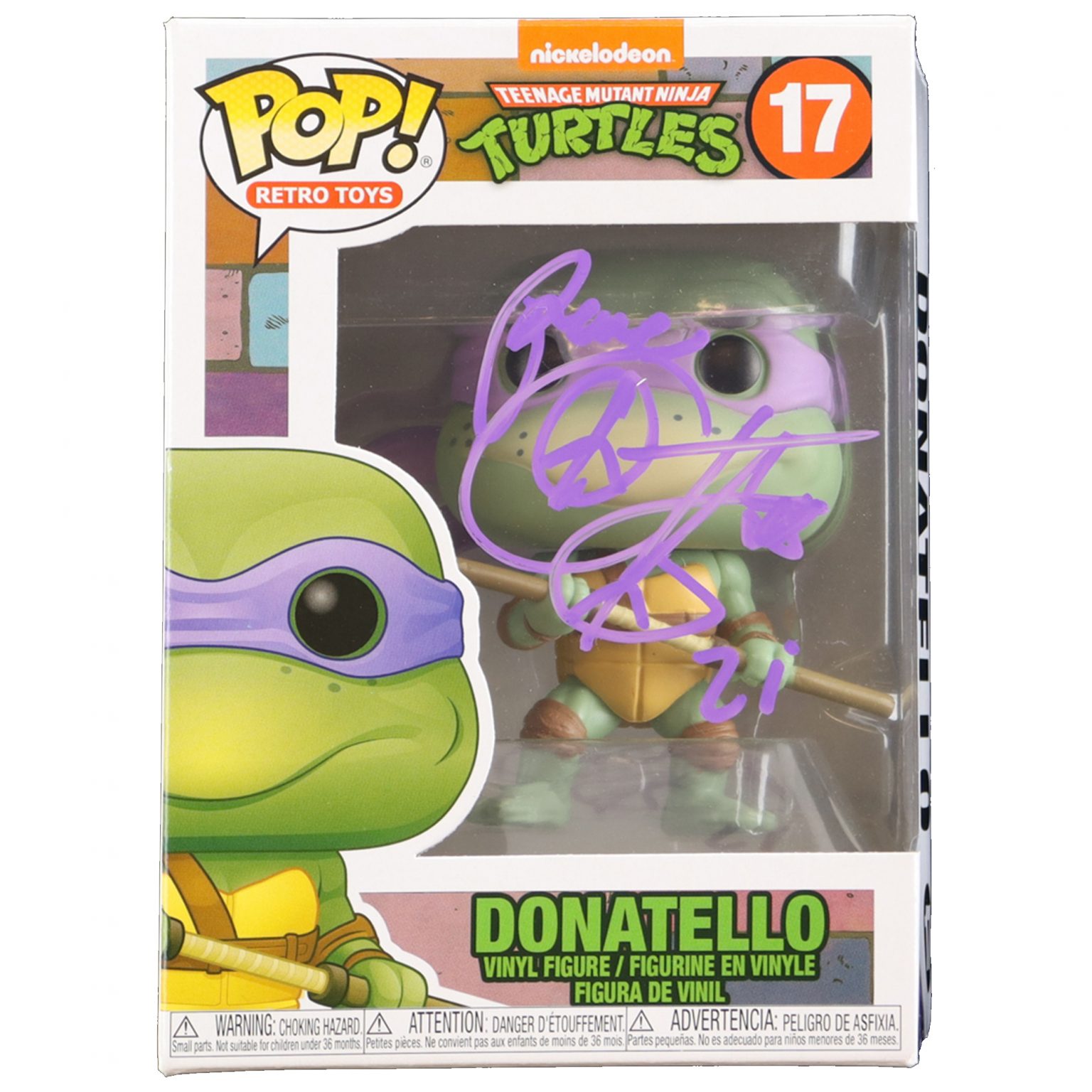Corey Feldman "TMNT" Donatello 17 Autographed Funko Pop! Vinyl Taylormade Memorabilia