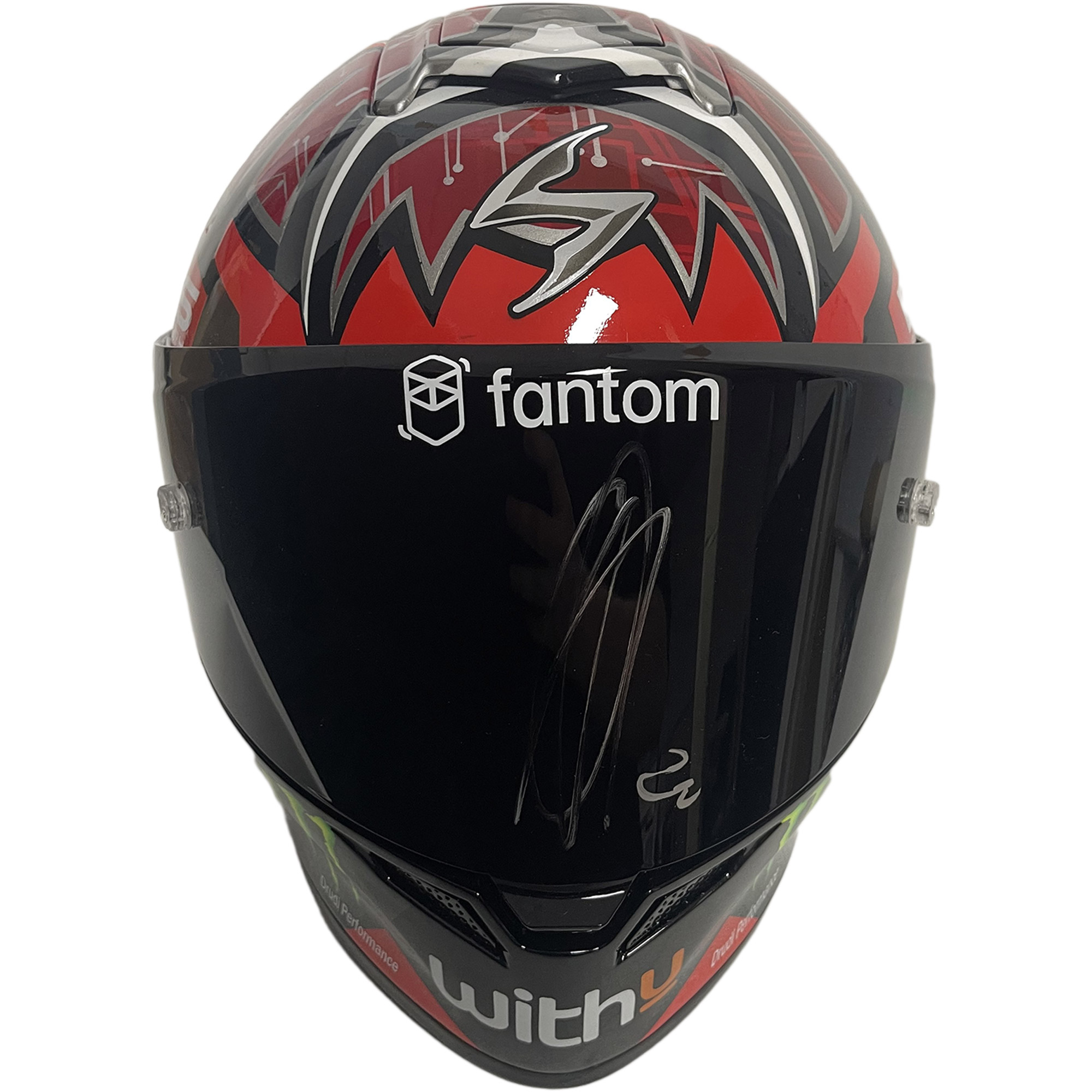 Moto GP – FABIO QUARTARARO Monster Energy Yamaha Hand Signed Hel...