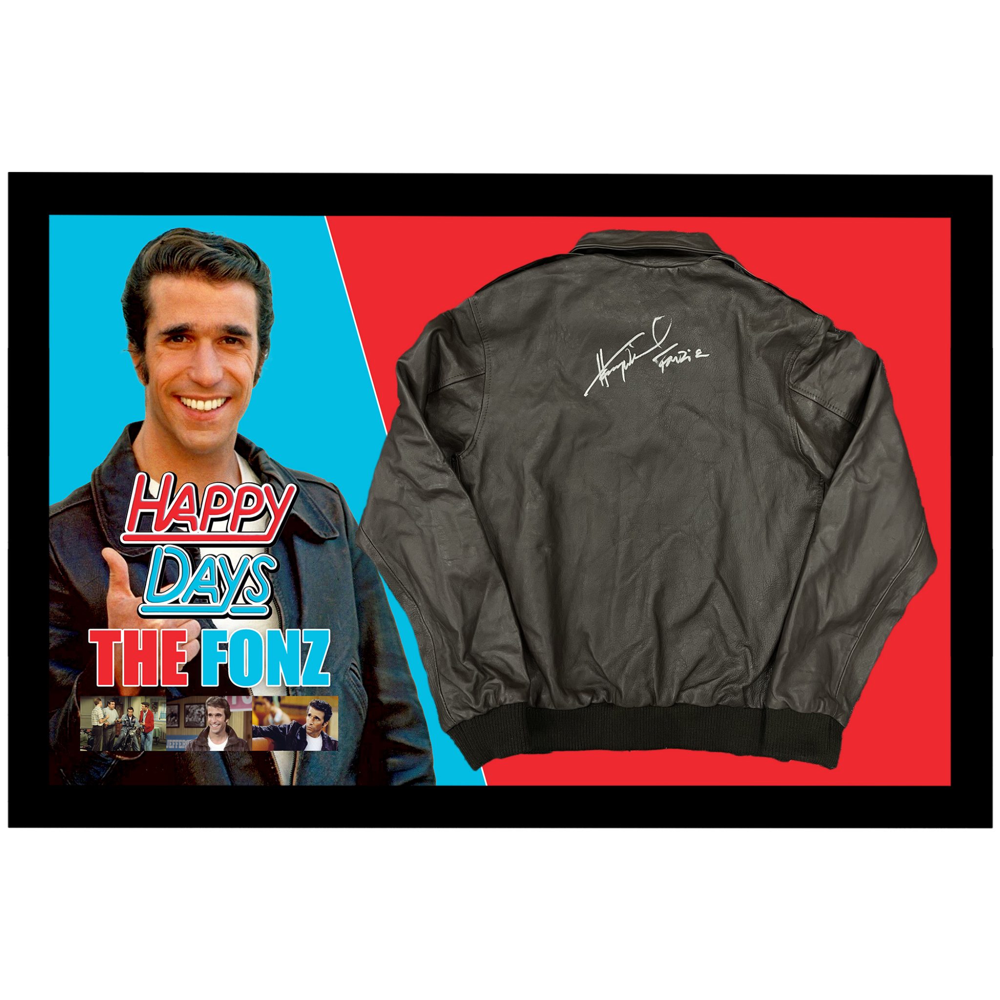 Henry Winkler - Fonzie "The Fonz" Happy Days Signed & Framed Jacket ...