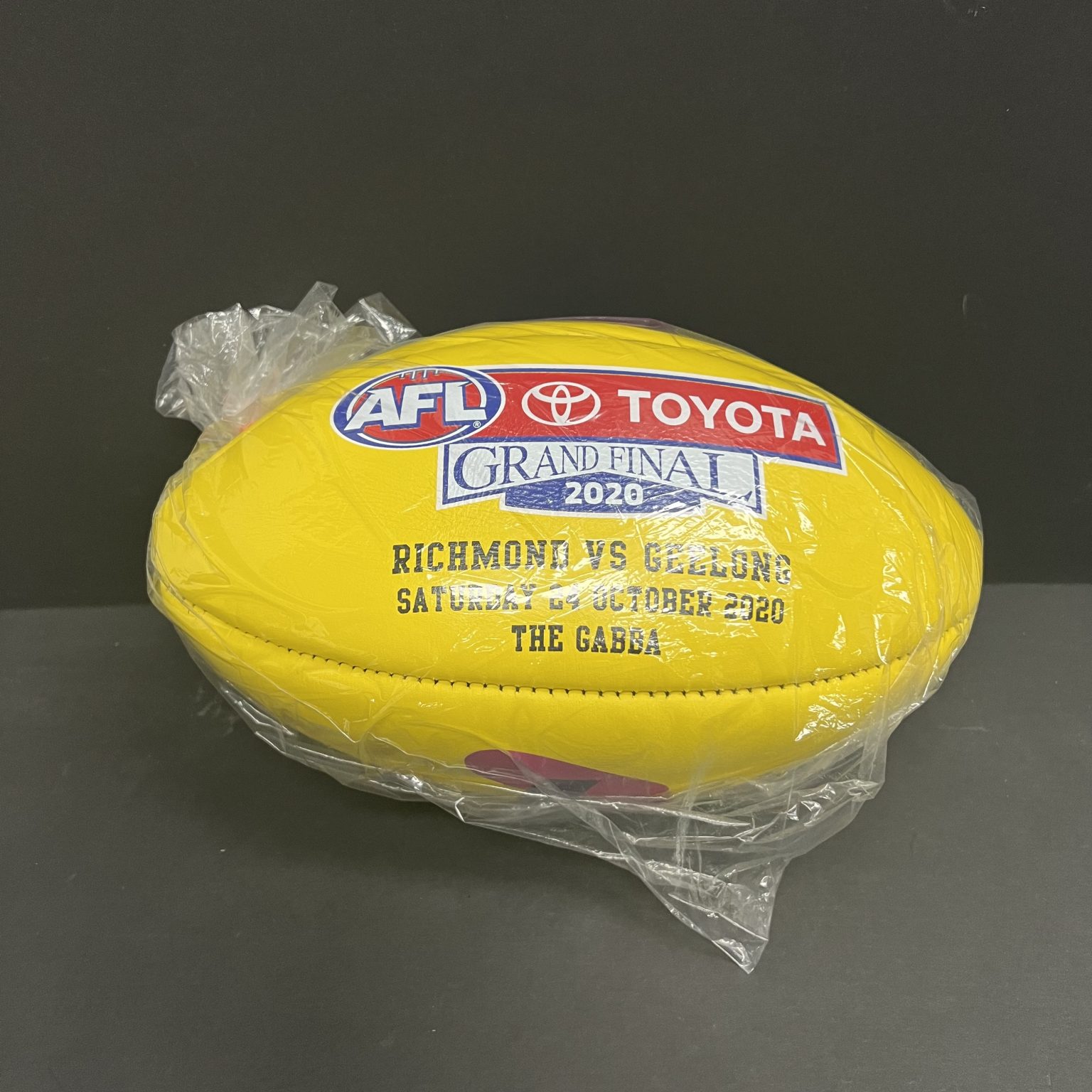 Richmond Tigers - Sherrin 2020 Grand Final Ball First Ever Yellow AFL ...