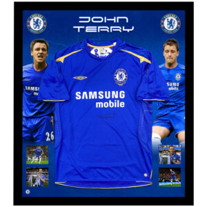 Soccer – John Terry Signed & Framed Chelsea Jersey (ICONS)