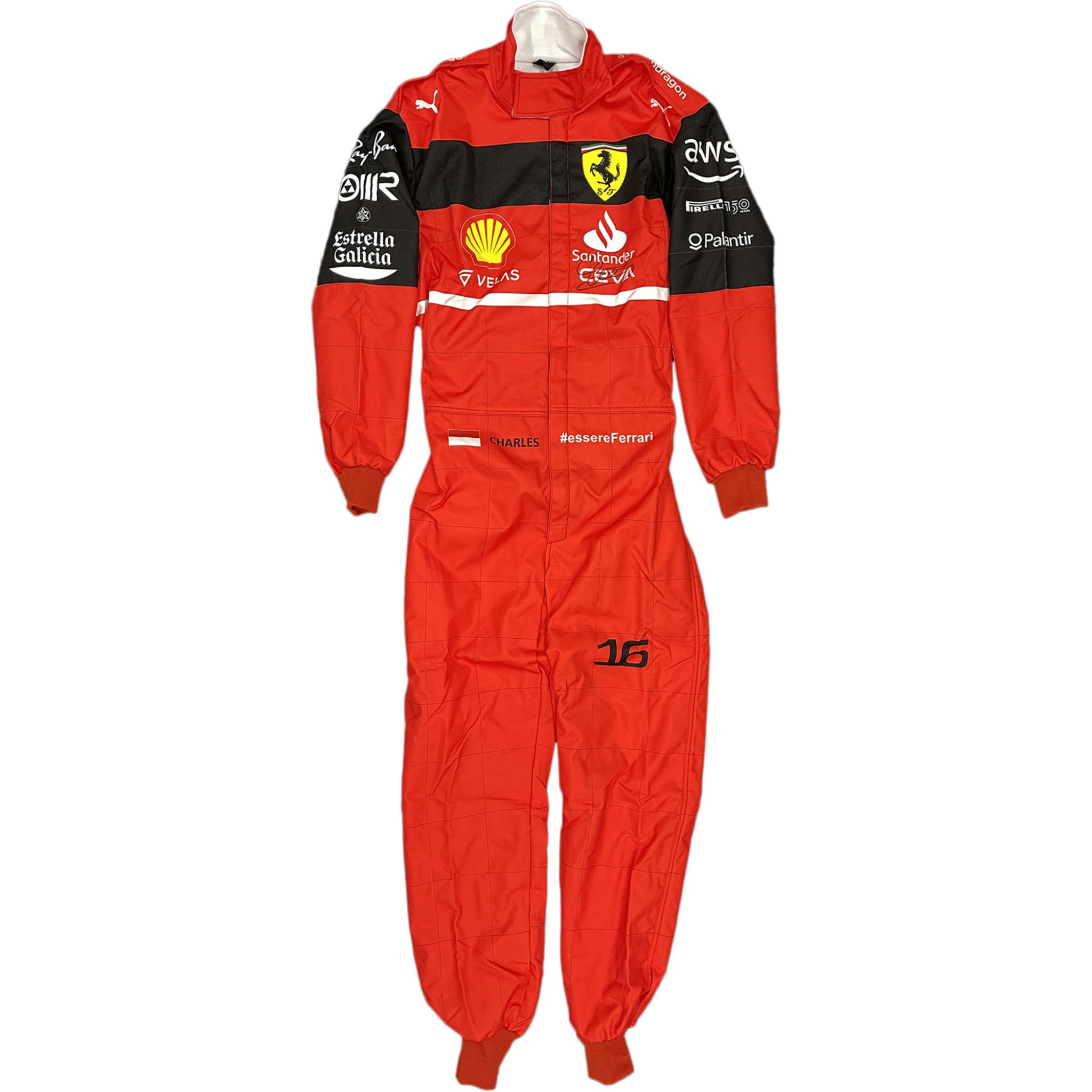 CHARLES LECLERC Signed & Framed Scuderia Ferrari F1 2022 Full Size