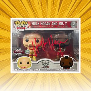 WWE - Hulk Hogan "Hulk Hogan & Mr. T 2 Pack" Autographed Funko Pop! Vinyl (SS COA)