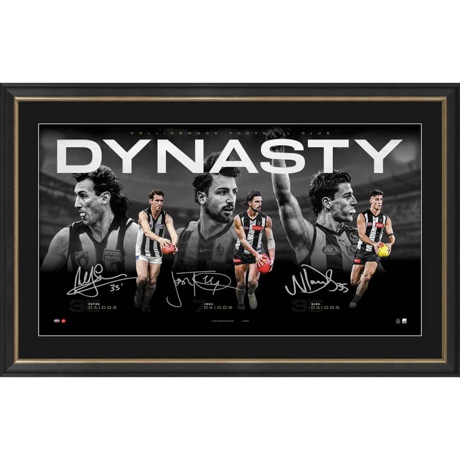DAICOS DYNASTY TRIPLE SIGNED LITHOGRAPH