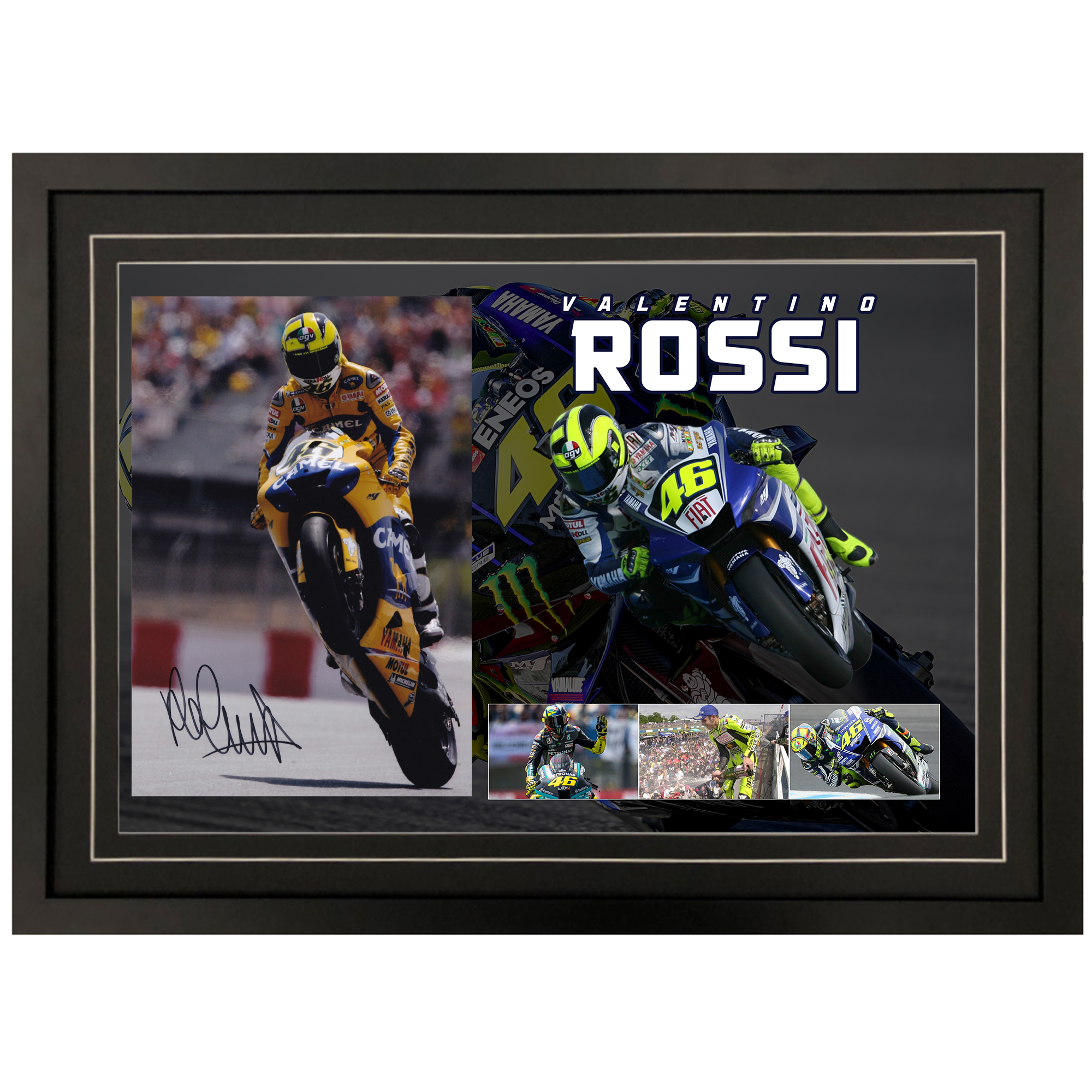 Motorsport – Valentino Rossi Signed and Framed 8×12 Photograph