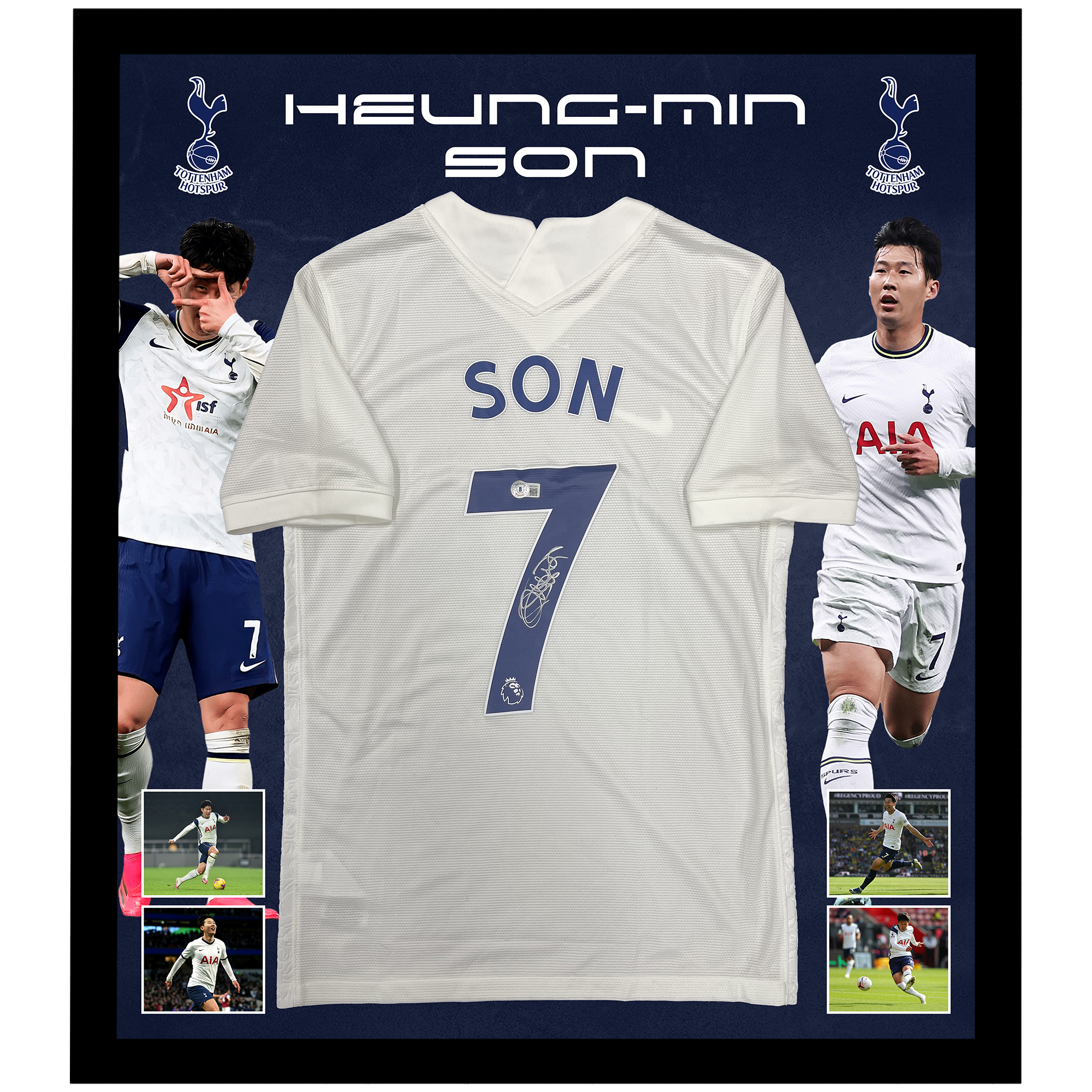 Soccer – Heung-Min Son Signed & Framed Tottenham Hotspur Jersey...