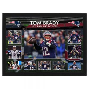 NFL - Tom Brady New England Patriots Framed Large Photo Collage