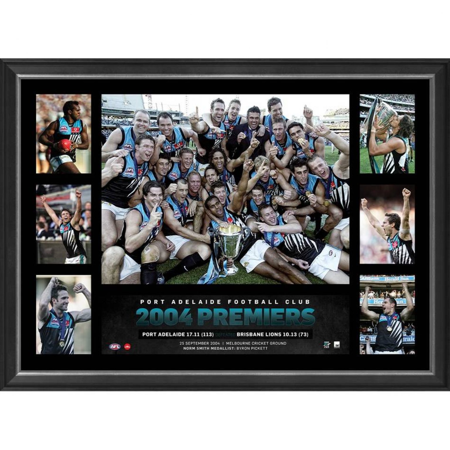 Port Adelaide 2004 Premiers Tribute Frame Taylormade Memorabilia