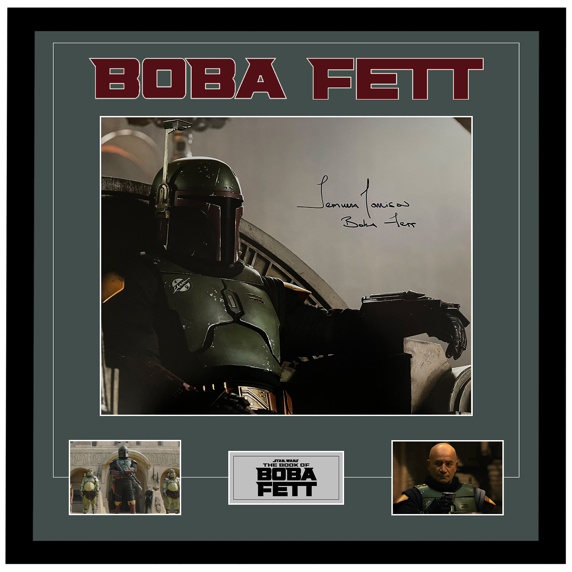 Temuera Morrison – The Book of Boba Fett Signed & Framed 16...