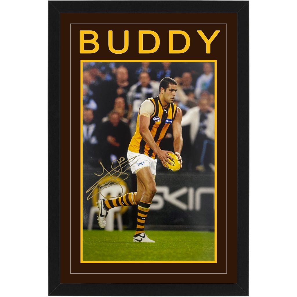 Hawthorn Hawks - Lance Buddy Franklin Signed & Framed 12x18 Photograph ...