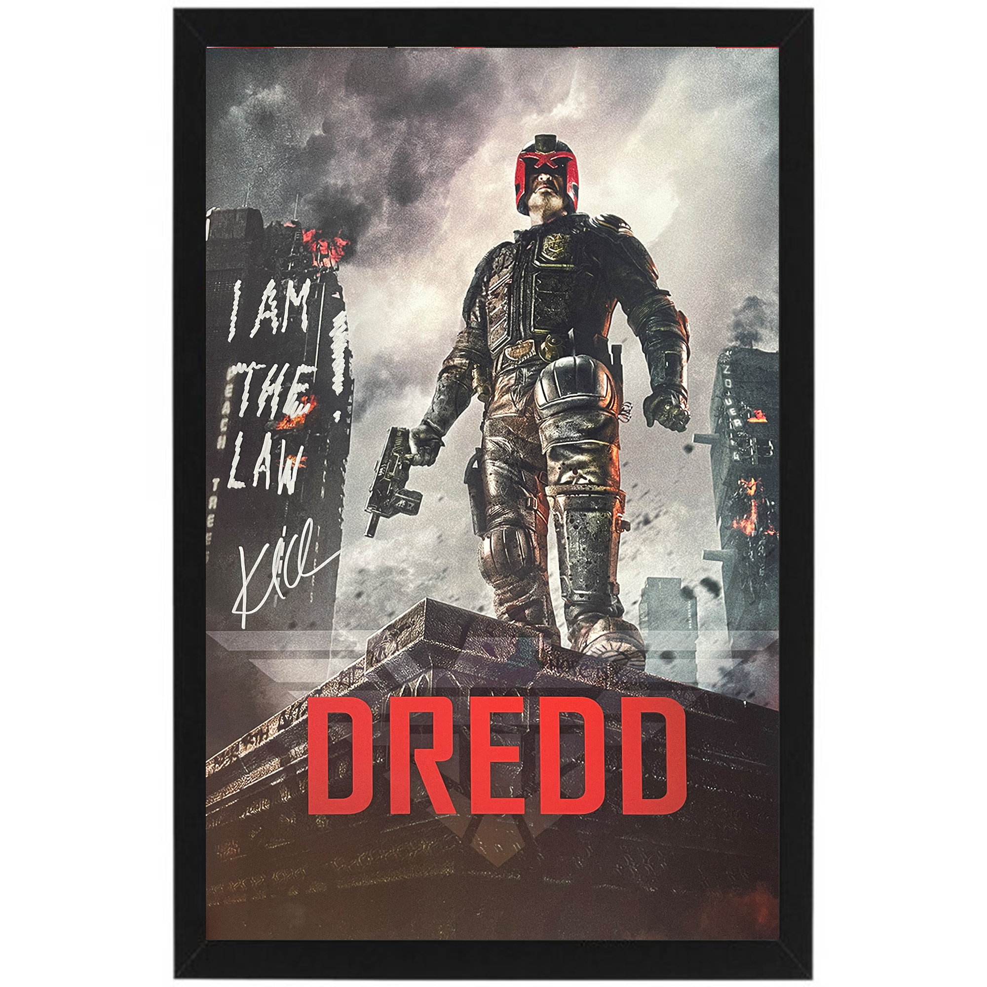 Karl Urban – “Dredd” Signed & Framed Canvas Pos...